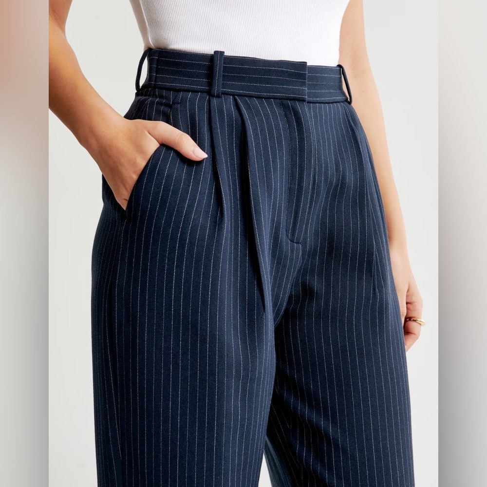 A&F Sloane Tailored Wide Leg Pant